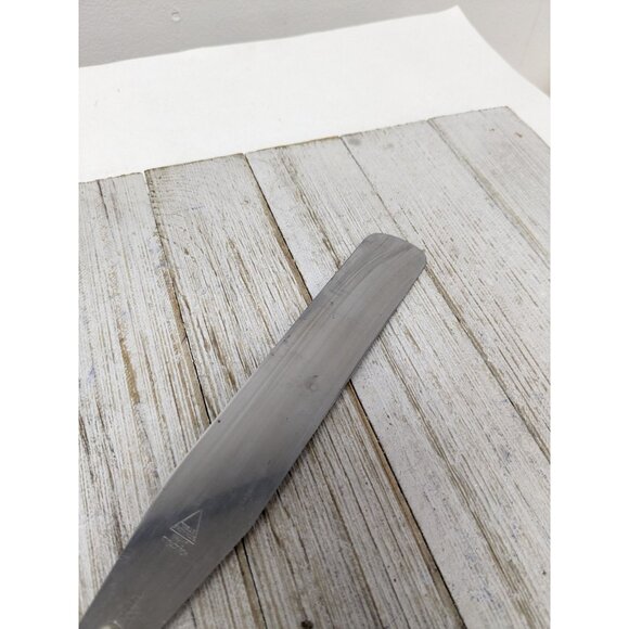 Vintage Household Stainless Spatula icing cake White Cornflower Blue Floral Hand - Picture 2 of 9